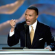 Kweisi Mfume speaks at the 2004 Democratic National Convention at the Staples Center in Los Angeles.
PAUL J. RICHARDS/AFP/Getty Images